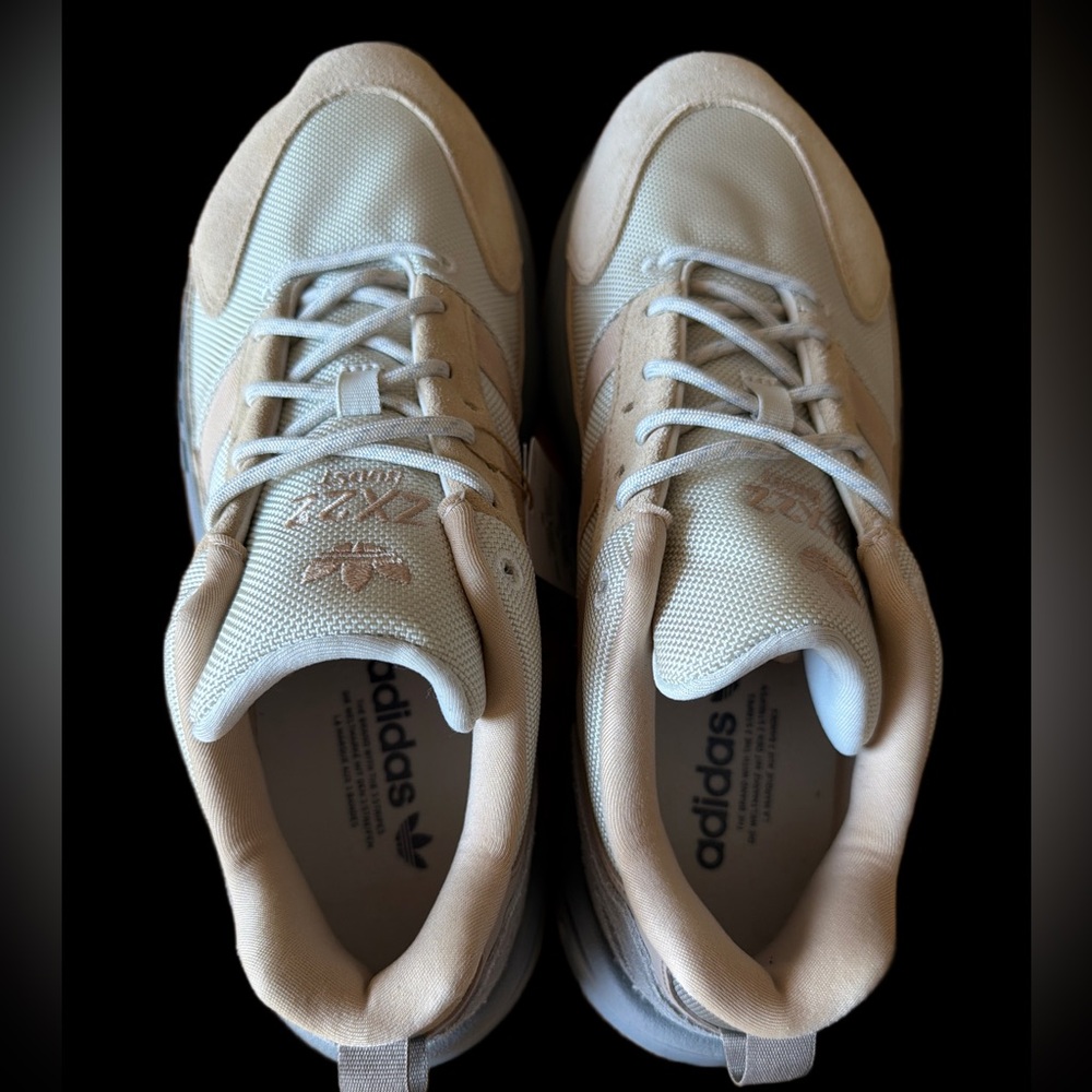 Adidas ZX22  Men's Cream Khaki Grey brown  Sneakers men’s size 11 NWT - Picture 8 of 13